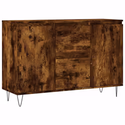 Credenza Rovere Fumo 104x35x70 cm in Legno Multistratocod mxl 80858 - Vista aggiuntiva 2
