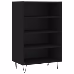 Credenza Nera 57x35x90 cm in Legno Multistratocod mxl 105970 - Vista aggiuntiva 2