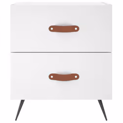 VidaXL 827244 comodino Bianco - Vista aggiuntiva 4