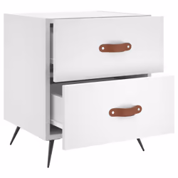 VidaXL 827245 comodino Bianco - Vista aggiuntiva 8