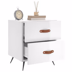 VidaXL 827248 comodino Bianco - Vista aggiuntiva 7