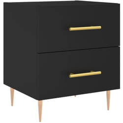 Vidaxl - Comodino Nero 40x35x47,5 cm in Legno Multistrato