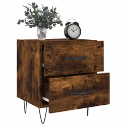 Comodini 2 pz Rovere Fumo 40x35x47,5 cm in Legno Multistratocod mxl 128460 - Vista aggiuntiva 3