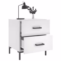 VidaXL 827308 comodino Bianco - Vista aggiuntiva 4