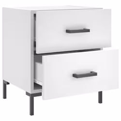 VidaXL 827308 comodino Bianco - Vista aggiuntiva 5