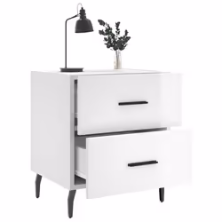 VidaXL 827345 comodino Bianco - Vista aggiuntiva 4