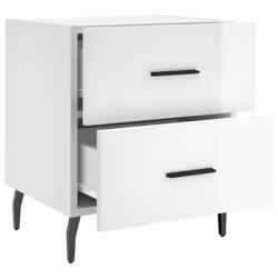 VidaXL 827345 comodino Bianco - Vista aggiuntiva 7