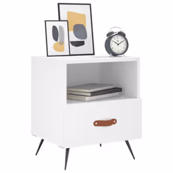 Comodini 2 pz Bianchi 40x35x47,5 cm in Legno Multistratocod mxl 107314 - Vista aggiuntiva 3