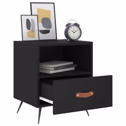 VidaXL 827375 comodino Nero - Vista aggiuntiva 4