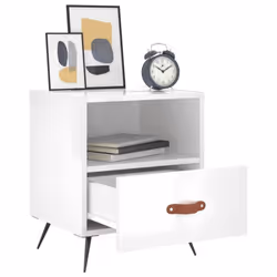 VidaXL 827377 comodino Bianco - Vista aggiuntiva 7