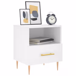VidaXL 827405 comodino Bianco - Vista aggiuntiva 3