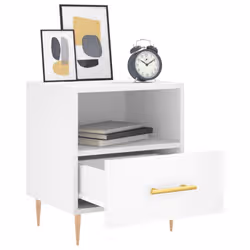VidaXL 827405 comodino Bianco - Vista aggiuntiva 4