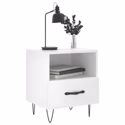 VidaXL 827425 comodino Bianco - Vista aggiuntiva 4