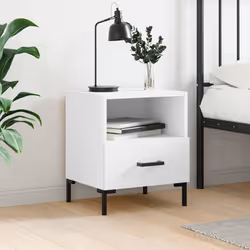 VidaXL 827436 comodino Bianco