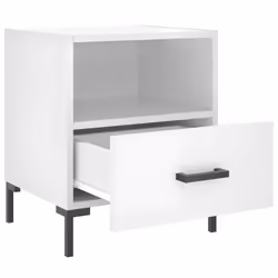 VidaXL 827441 comodino Bianco - Vista aggiuntiva 4