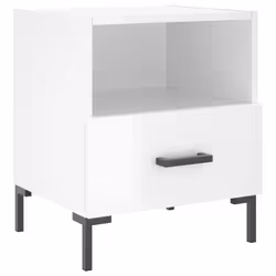 VidaXL 827441 comodino Bianco - Vista aggiuntiva 5