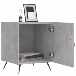 Comodini 2 pz Grigio Cemento 40x40x50 cm in Legno Multistratocod mxl 128124 - Vista aggiuntiva 3