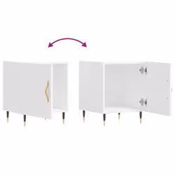 VidaXL 827517 comodino Bianco - Vista aggiuntiva 8