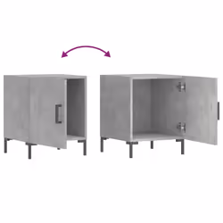 VidaXL 827572 comodino Colore cemento - Vista aggiuntiva 7