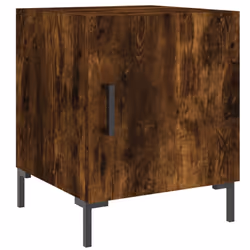 Comodini 2 pz Rovere Fumo 40x40x50 cm in Legno Multistratocod mxl 128493 - Vista aggiuntiva 3