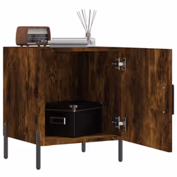Comodini 2 pz Rovere Fumo 40x40x50 cm in Legno Multistratocod mxl 104477 - Vista aggiuntiva 3