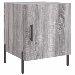 Comodino Grigio Sonoma 40x40x50 cm in Legno Multistratocod mxl 81355 - Vista aggiuntiva 2