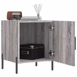 Comodino Grigio Sonoma 40x40x50 cm in Legno Multistratocod mxl 81355 - Vista aggiuntiva 3