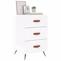 VidaXL 827630 comodino Bianco - Vista aggiuntiva 4