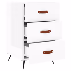 VidaXL 827630 comodino Bianco - Vista aggiuntiva 5