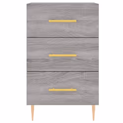 VidaXL 827650 comodino Grigio, Quercia - Vista aggiuntiva 5