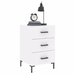 VidaXL 827660 comodino Bianco - Vista aggiuntiva 3