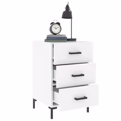 VidaXL 827660 comodino Bianco - Vista aggiuntiva 4