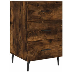 Vidaxl - Comodino Rovere Fumo 40x40x66 cm in Legno Multistrato