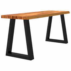 vidaXL Panca con Bordi Vivi 110 cm in Legno Massello di Acacia - Vista aggiuntiva 3