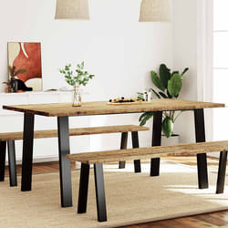 vidaXL Tavolo da Pranzo 150x90x75 cm in Legno Massello di Acacia