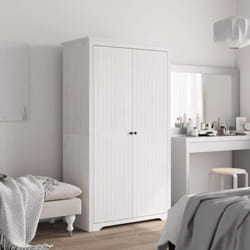 Armadio bodo 101x52x176,5 cm in Legno Massello di Pino Bianco