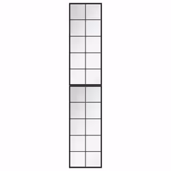 Specchi a Parete 2 pz Neri 100x40 cm in Metallocod mxl 76874 - Vista aggiuntiva 2