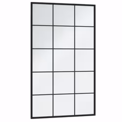 Specchi a Parete 3 pz Neri 100x60 cm in Metallocod mxl 76891 - Vista aggiuntiva 3