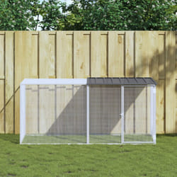 Gabbia Polli con Tetto Antracite 203x98x90 cm Acciaio Zincato Vidaxl 6637