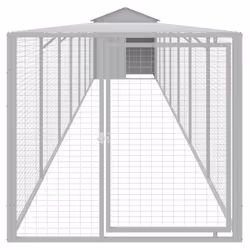 Pollaio Area Corsa Grigio Chiaro 117x813x123 cm Acciaio Zincatocod mxl 69777 - Vista aggiuntiva 3