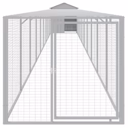 Pollaio Area Corsa Grigio Chiaro 117x1017x123cm Acciaio Zincatocod mxl 93946 - Vista aggiuntiva 3