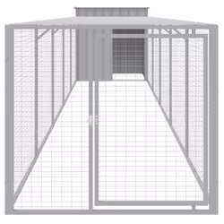Pollaio Area Corsa Grigio Chiaro 110x609x110 cm Acciaio Zincatocod mxl 69778 - Vista aggiuntiva 3