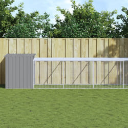 Pollaio Area Corsa Grigio Chiaro 110x1221x110cm Acciaio Zincatocod mxl 117726