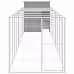 Casetta Cani Corsa Grigio Chiaro 165x1067x181cm Acciaio Zincatocod mxl 93783 - Vista aggiuntiva 3