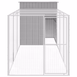 Pollaio Area Corsa Grigio Chiaro 165x455x181 cm Acciaio Zincatocod mxl 117706 - Vista aggiuntiva 3