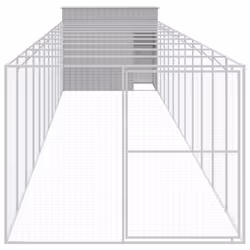 Casetta Cani Corsa Grigio Chiaro 214x1273x181cm Acciaio Zincatocod mxl 93750 - Vista aggiuntiva 3