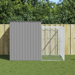 Casetta Cani Corsa Grigio Chiaro 214x253x181 cm Acciaio Zincatocod mxl 117671
