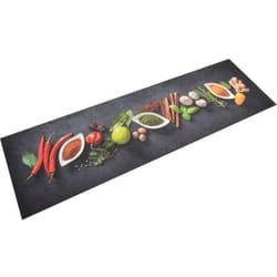Vidaxl - Tappeto da Cucina Lavabile Spezie 45x150 cm Velluto