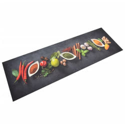 Vidaxl - Tappeto da Cucina Lavabile Spezie 60x180 cm Velluto