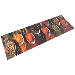 Tappeto da Cucina Lavabile Cucchiai e Spezie 60x180 cm Velluto Vidaxl 6923